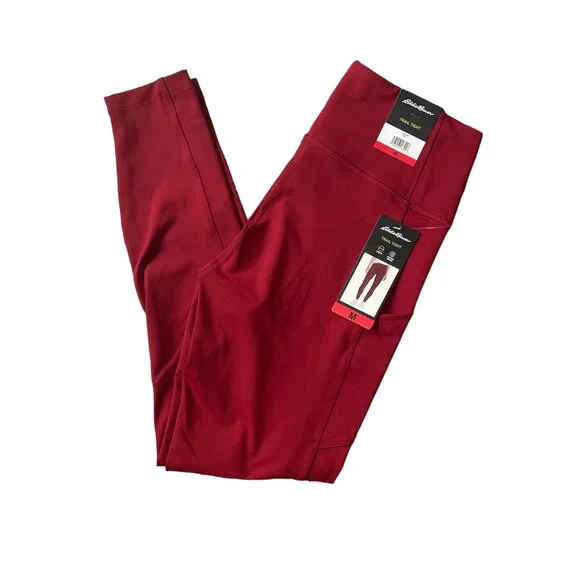 Women's Trail Tight Pant, Eddie Bauer, M, Red, NWT - Picture 2 of 7